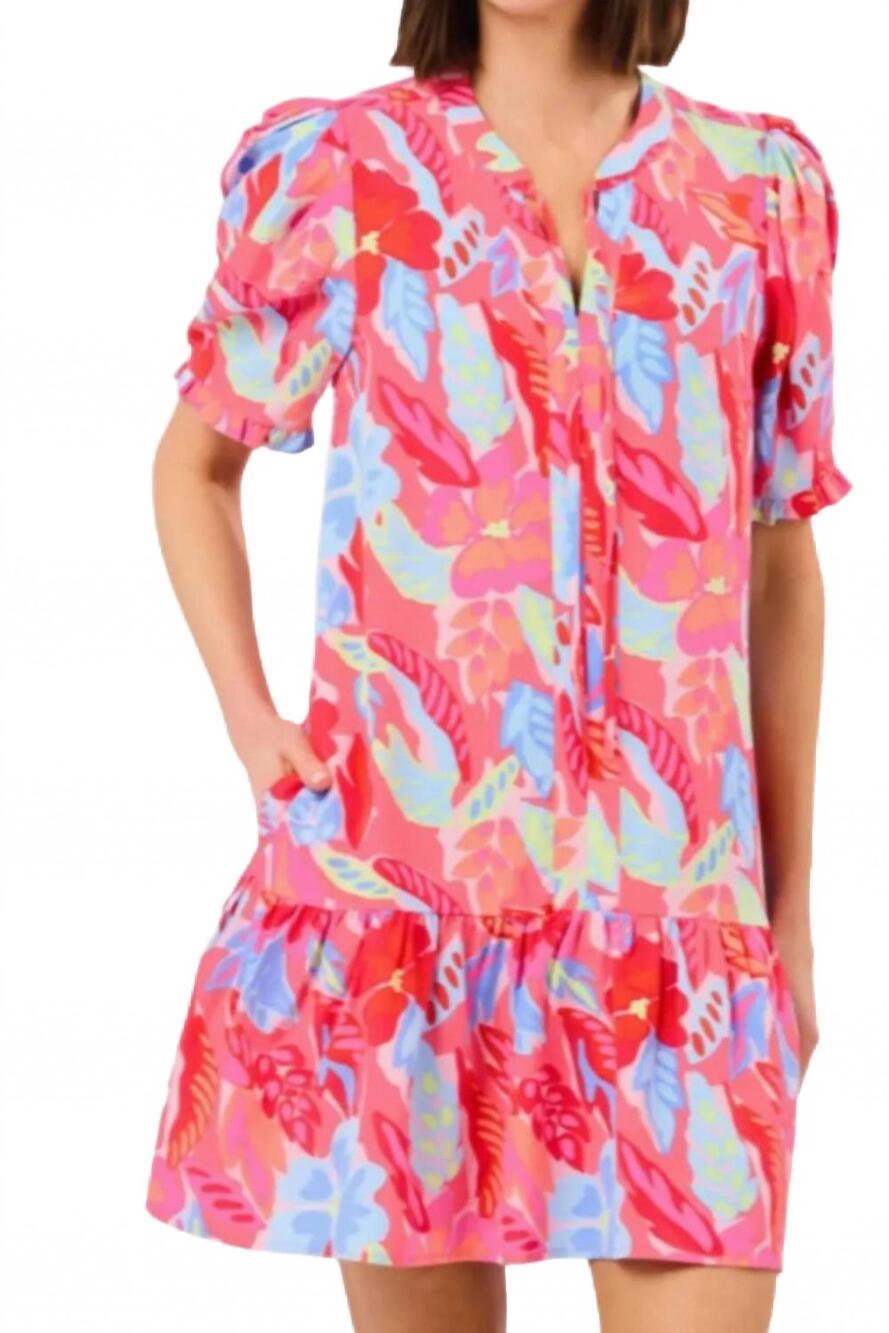 NEW MARY SQUARE fiji breeze dress in pink